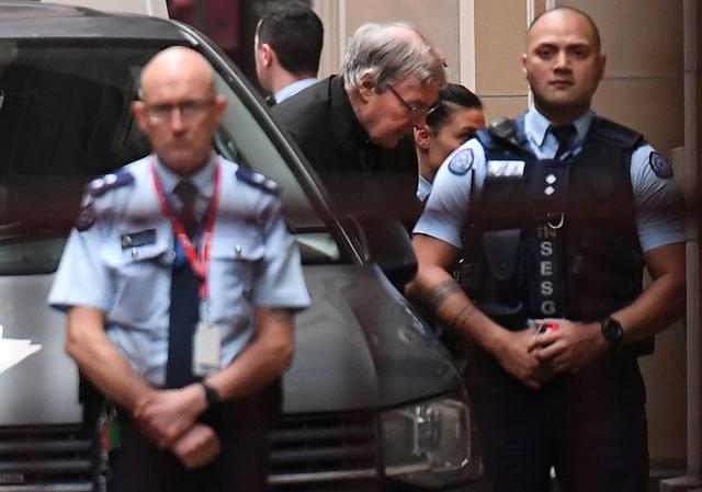 Cardinal George Pell arrives at the Supreme Court of Victoria in Melbourne, Australia, June 5, 2019.  AAP Image/Julian Smith/via REUTERS    