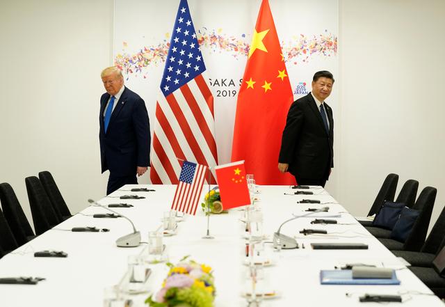 U.S. President Donald Trump attends a bilateral meeting with China's President Xi Jinping during the G20 leaders summit in Osaka, Japan, June 29, 2019. REUTERS/Kevin Lamarque