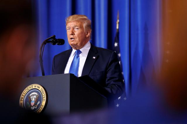 U.S. President Donald Trump speaks during a news conference in Osaka, Japan, June 29, 2019. Jacquelyn Martin/Pool via REUTERS