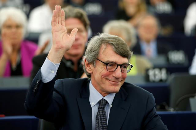 Italian MEP David-Maria Sassoli (S&D Group), candidate for the presidency of the European Parliament, takes part in a voting session to elect the new president of the European Parliament during the first plenary session of the newly elected European Assembly in Strasbourg, France, July 3, 2019. REUTERS/Vincent Kessler