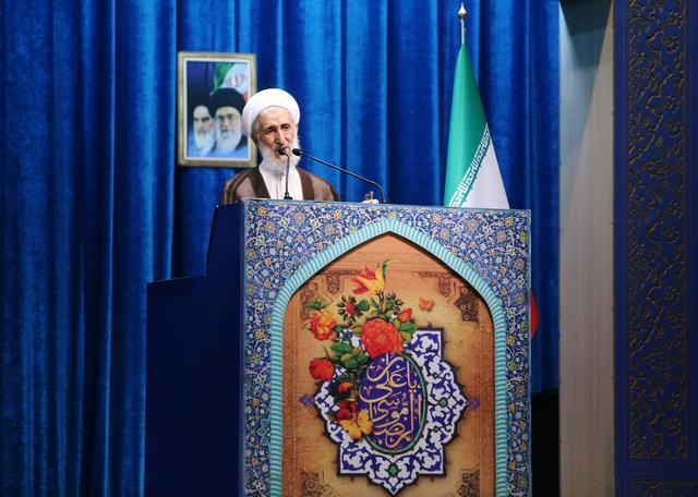 Iran cleric Kazem Sedighi delivers a speech during the Friday prayers in Tehran, Iran July 12, 2019. Nazanin Tabatabaee/WANA (West Asia News Agency) via REUTERS. 