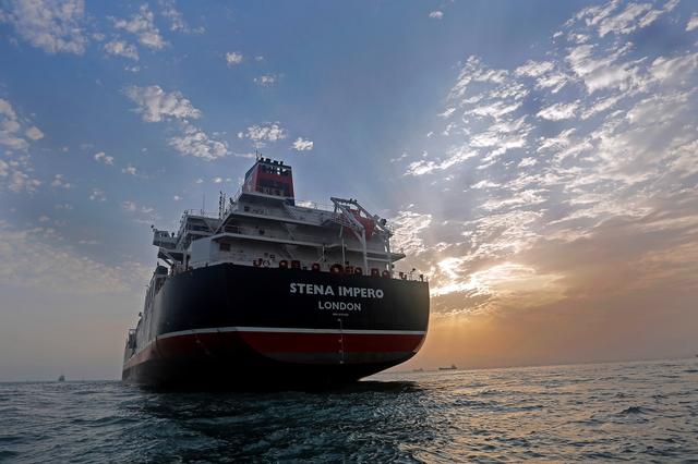 FILE PHOTO - Stena Impero, a British-flagged vessel owned by Stena Bulk, is seen at Bandar Abbas port, July 21, 2019. Picture taken July 21, 2019. Iran, Mizan News Agency/WANA Handout via REUTERS 