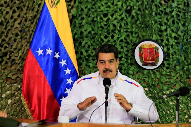 FILE PHOTO: Venezuela's President Nicolas Maduro speaks during a meeting with military high command members in Caracas, Venezuela July 24, 2019. Miraflores Palace/Handout via REUTERS 