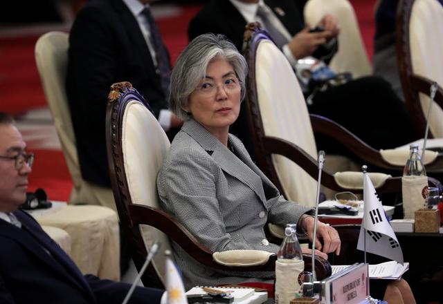 South Korean Foreign Minister Kang Kyung-wha attends the 26th ASEAN Regional Forum (ARF) in Bangkok, Thailand August 2, 2019. REUTERS/Athit Perawongmetha