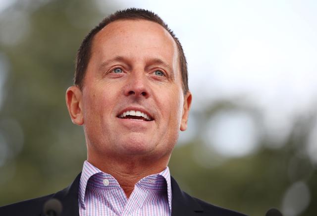 Richard Grenell U.S. Ambassador to Germany attends the Rally for Equal Rights at the United Nations (Protesting Anti-Israeli Bias) aside of the Human Rights Council at the United Nations in Geneva, Switzerland, March 18, 2019.  REUTERS/Denis Balibouse