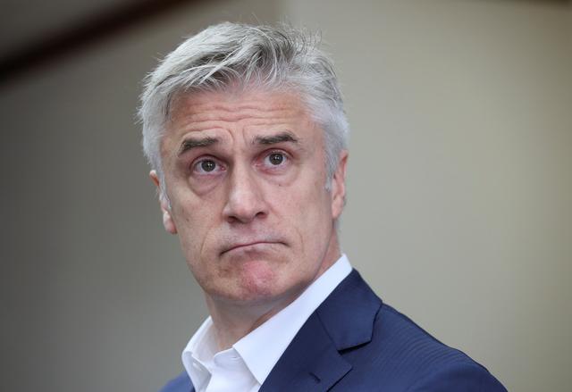 U.S. investor and founder of the Baring Vostok private equity group Michael Calvey, who is under house arrest on suspicion of fraud, attends a court hearing in Moscow, Russia August 15, 2019. REUTERS/Evgenia Novozhenina