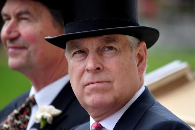 FILE PHOTO: Horse Racing - Royal Ascot - Ascot Racecourse, Ascot, Britain - June 20, 2019   Britain's Prince Andrew arrives by horse and carriage on ladies day   REUTERS/Toby Melville