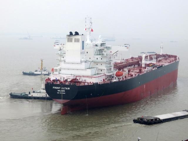 Undated handout archive photo by the Norwegian shipowner Frontline of the crude oil tanker Front Altair, released June 13, 2019.  NTB Scanpix/via REUTERS   