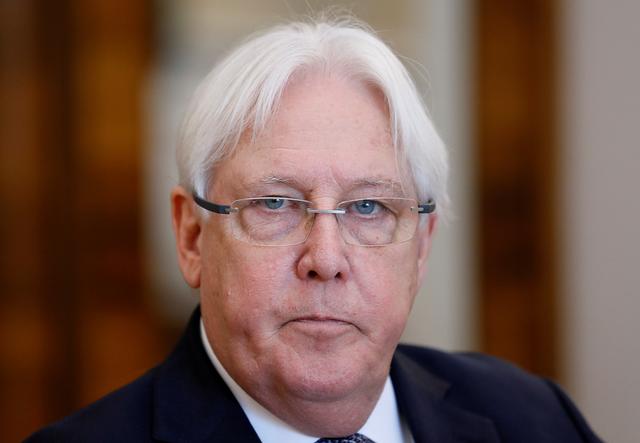 United Nations Special Envoy to Yemen Martin Griffiths attends a meeting with Russia's Foreign Minister Sergei Lavrov in Moscow, Russia July 1, 2019. REUTERS/Evgenia Novozhenina
