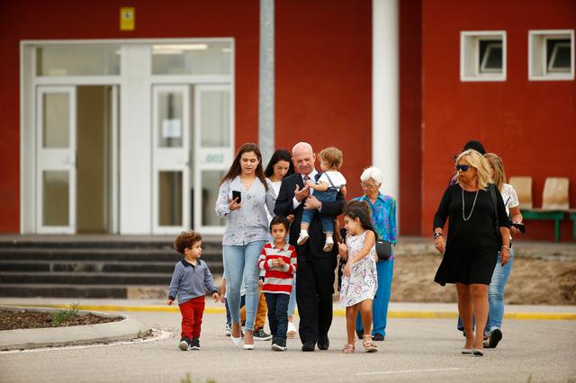 Former Venezuelan intelligence chief Hugo Carvajal leaves prison after being freed in Estremera, Spain September 16, 2019. REUTERS/Javier Barbancho