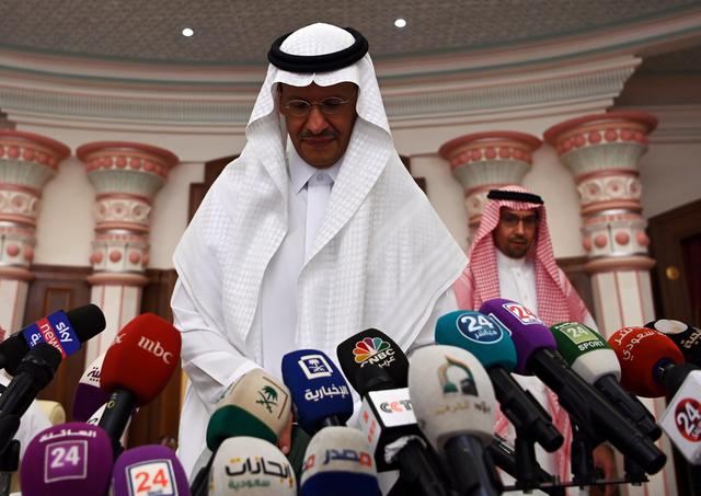 Saudi Energy minister Prince Abdulaziz bin Salman is pictured during a news conference in Jeddah, Saudi Arabia September 17, 2019.  REUTERS/Waleed Ali