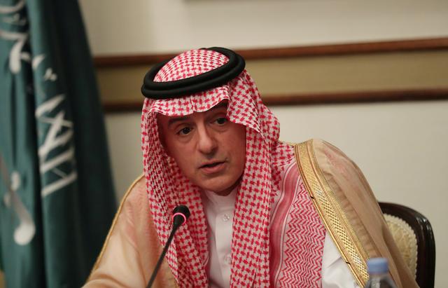 Saudi Arabia's Foreign Minister Adel al-Jubeir speaks at a briefing with reporters in London, Britain June 20, 2019. REUTERS/Simon Dawson