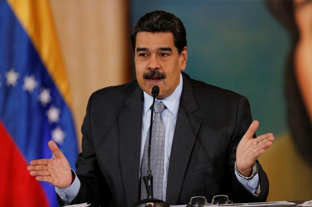 Venezuela's President Nicolas Maduro gestures as he speaks during a news conference in Caracas, Venezuela, September 30, 2019. REUTERS/Manaure Quintero