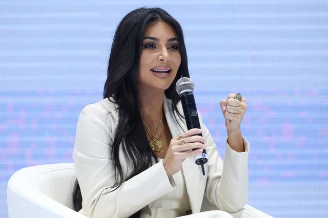 Reality TV personality Kim Kardashian speaks at a public discussion during the World Congress on Information Technology (WCIT 2019) in Yerevan, Armenia October 8, 2019. Vahram Baghdasaryan/Photolure via REUTERS