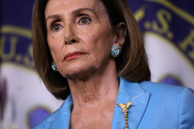 FILE PHOTO: Speaker of the House Nancy Pelosi holds a news conference about Democratic legislative priorities and impeachment inquiry plans at the U.S. Capitol in Washington, U.S., October 2, 2019. REUTERS/Jonathan Ernst