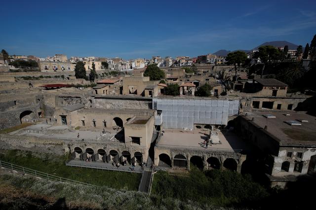A general view of the ancient archaeological site of Herculaneum, Italy, October 23, 2019. REUTERS/Ciro De Luca.