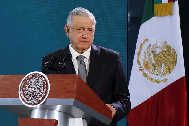 FILE PHOTO: Mexico's President Andres Manuel Lopez Obrador holds his daily news conference in Oaxaca, Mexico October 18, 2019. REUTERS/Jorge Luis Plata