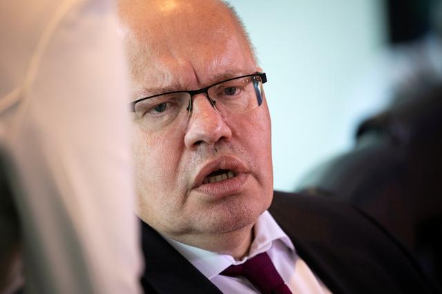 FILE PHOTO: German Economy Minister Peter Altmaier attends the weekly cabinet meeting in Berlin, Germany, August 21, 2019.   REUTERS/Axel Schmidt/File Photo