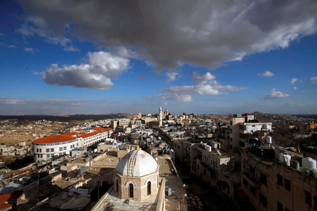 FILE PHOTO: A view shows the old city of Bethlehem, in the Israeli-occupied West Bank December 2, 2019. Picture taken December 2, 2019. REUTERS/Mussa Qawasma
