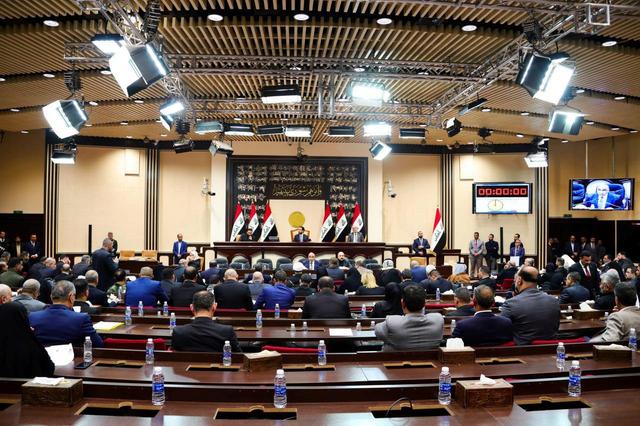 Iraqi Prime Minister Adel Abdul Mahdi attends an Iraqi parliament session in Baghdad, Iraq January 5, 2020. Iraqi Prime Minister Media Office/Handout via REUTERS 