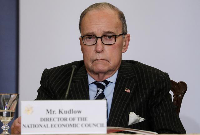 FILE PHOTO: White House economic adviser Larry Kudlow attends an event celebrating the anniversary of the White House's Women’s Global Development and Prosperity (W-GDP) initiative at the State Department in Washington, U.S., February 12, 2020. REUTERS/Leah Millis