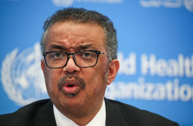 FILE PHOTO: Director-General of the WHO Tedros Adhanom Ghebreyesus, attends a news conference on the novel coronavirus (2019-nCoV) in Geneva, Switzerland February 11, 2020. REUTERS/Denis Balibouse