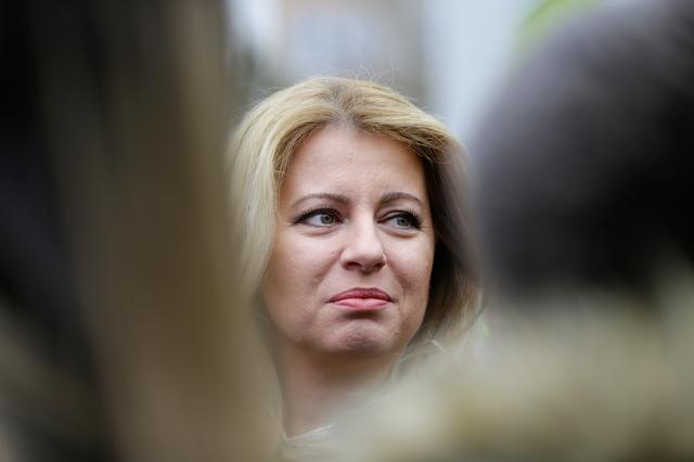 FILE PHOTO: Slovakia's President Zuzana Caputova is pictured after casting her vote during the country's parliamentary election, in Pezinok, Slovakia February 29, 2020. REUTERS/David W Cerny