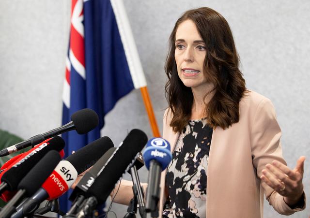 FILE PHOTO: New Zealand Prime Minister Jacinda Ardern during a news conference prior to the anniversary of the mosque attacks that took place the prior year in Christchurch, New Zealand, March 13, 2020.  REUTERS/Martin Hunter