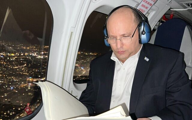 Prime Minister Naftali Bennett shuttling between Russia and Germany on March 5, 2022 (PMO)