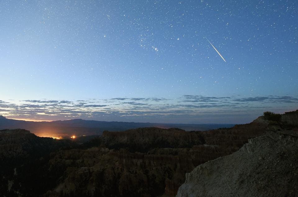 The Annual Perseid Meteor Shower From Bryce Canyon National Park