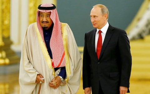 King of Saudi Arabia Salman bin Abdulaziz Al Saud in Russia
